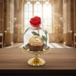 1pc Cloche Dome Cake Stand Beauty