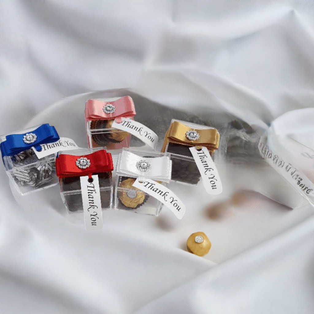 25pcs Wedding Acrylic Candy Gift Box
