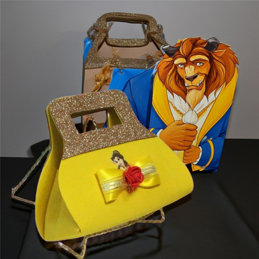Handmade elegant Beauty Beast Kids Party Gift Bags
