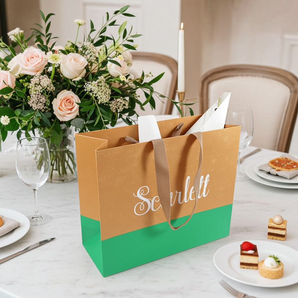 Elegant party gift bag personalized