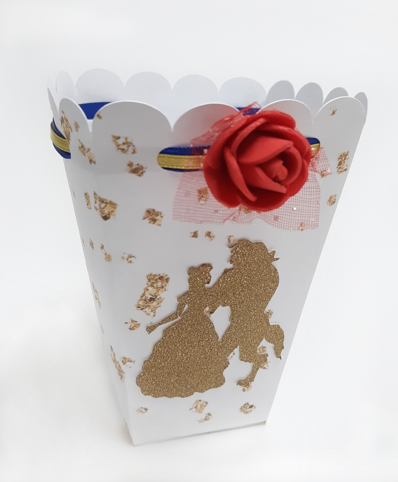 Beauty and Beast Favor Popcorn Boxes