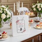 Elegant Wedding Welcome White Gift Bag