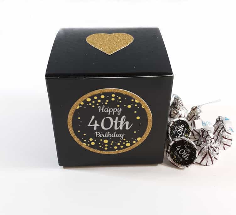 40th Birthday Party Favor Box Set of 12 Party By Imagination