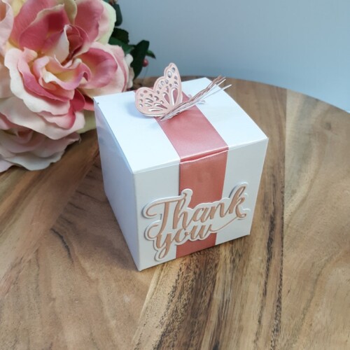 10pcs Rose Gold & White Gift Box
