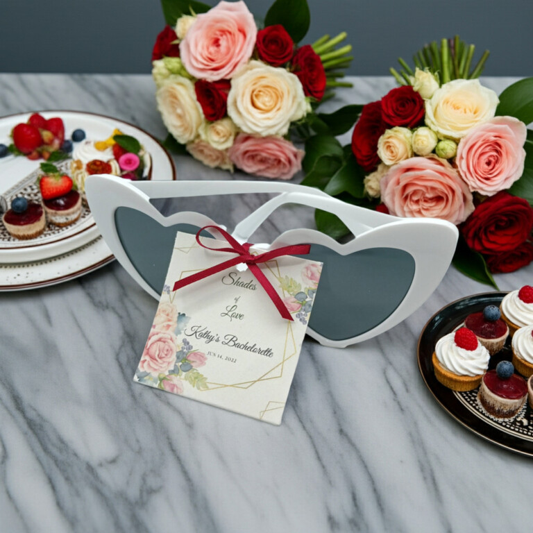 Bachelorette Party Retro Heart Sunglasses