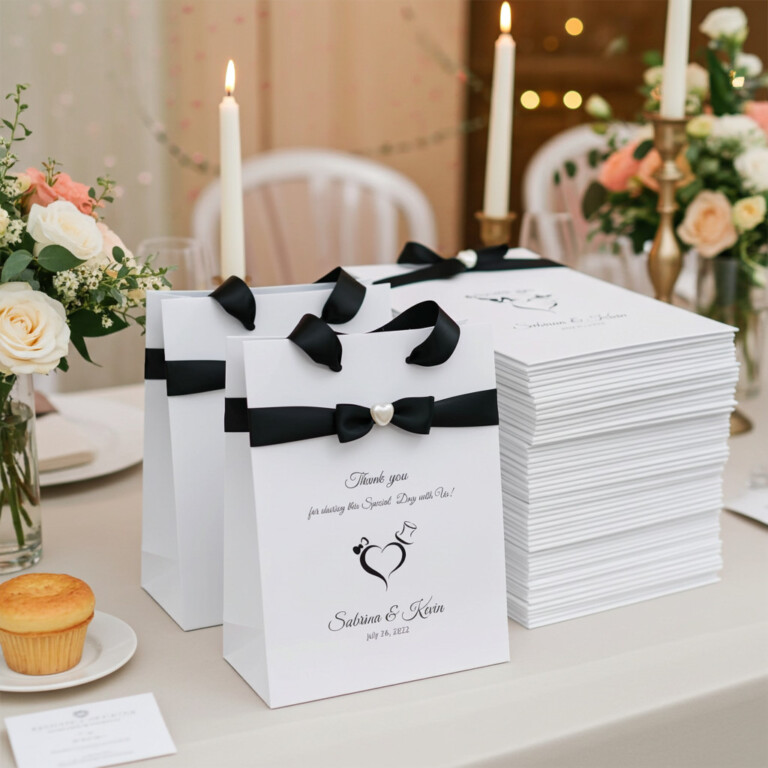 Handmade Elegant Welcome Wedding Gift Bags
