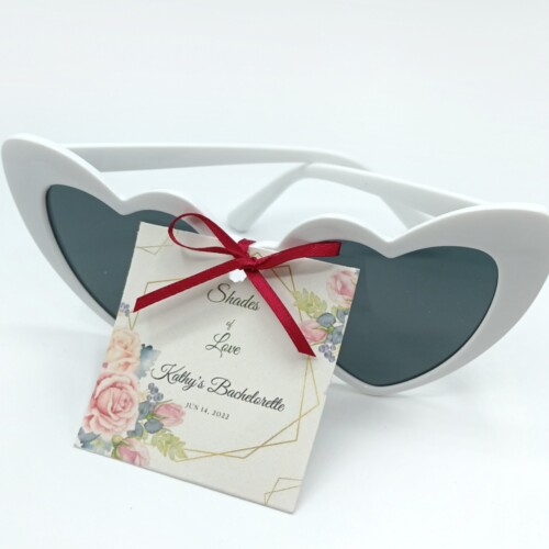 Bachelorette Party Retro Heart Sunglasses