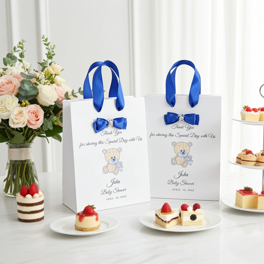 Teddy Bear Baby Shower Party Favor Gift Bags