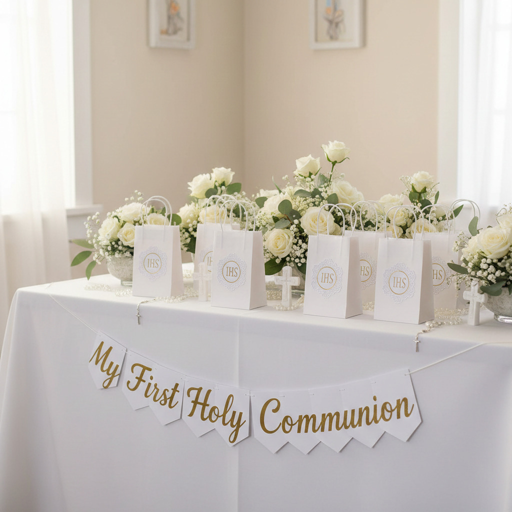 first communion party decoration gift bags