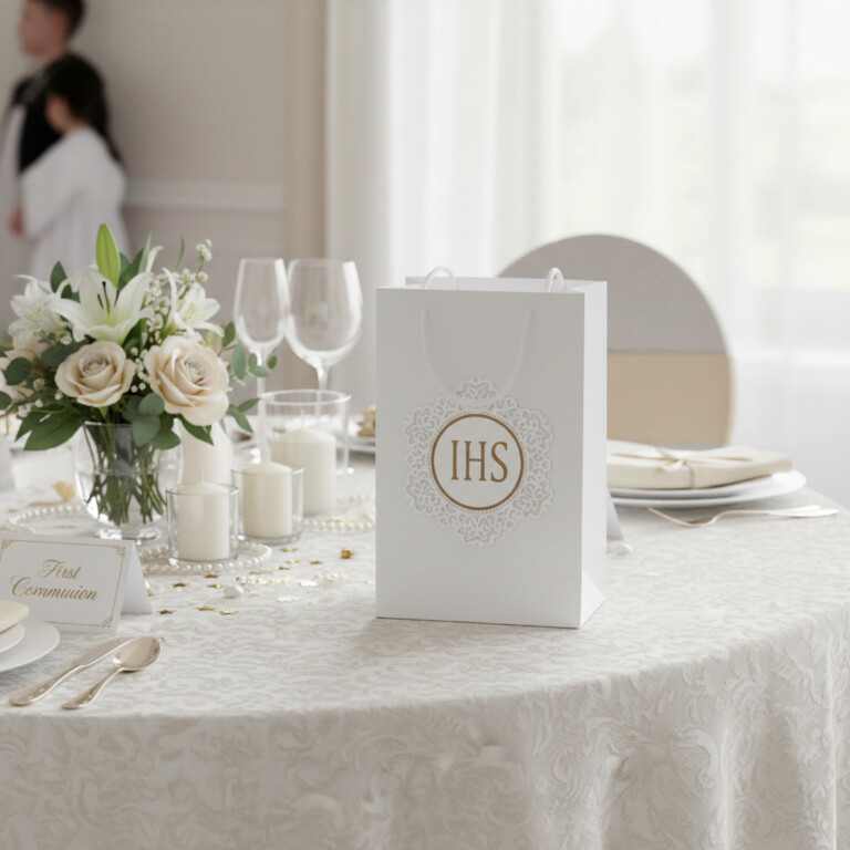 First Holy Communion party favor gift bags