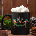 Festive Elf Squad PNG for shirts and holiday crafts