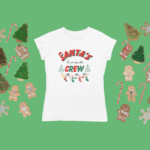 Christmas Crew graphic PNG for bags and holiday apparel