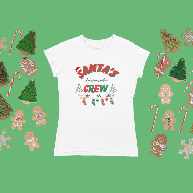 Christmas Crew graphic PNG for bags and holiday apparel