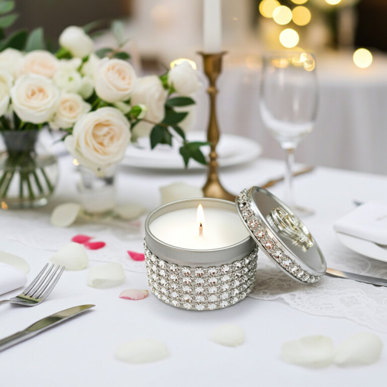 Wedding Mini Tin Soy Wax Candle