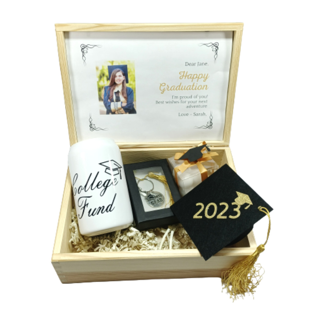 Gift wooden box for sudent