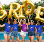 Bridesmaids PNG bridal party logo with elegant typography and modern wedding styling