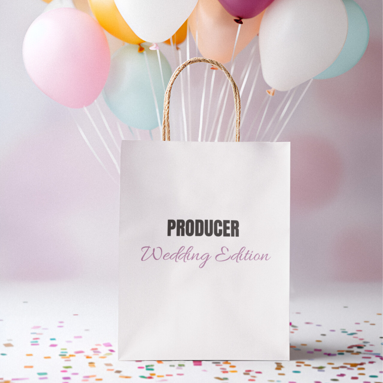 Bride Squad Wedding Edition PNG design on tote bag mockup – bachelorette party digital download