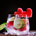 Ring Secured cocktail glass mockup for bachelorette party drinkware and bridal celebration accessories