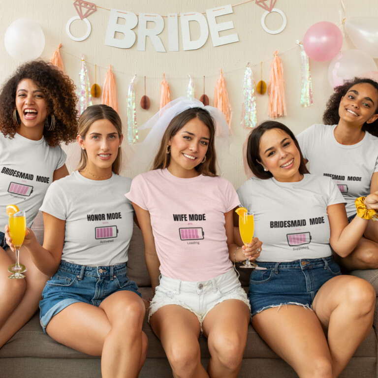 Bridal Party Mode PNG Bundle – Wife, Bridesmaid & Honor