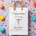 Medical School Graduation Gift Bag Sticker – Congratulations Doctor You Matched Custom Decal for Residency Match Day Party